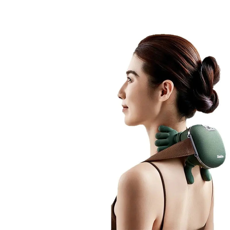 Heated wireless neck and back massager